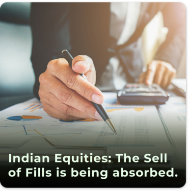 Indian Equities: The selling of Fills is being absorbed by Dlls in some way